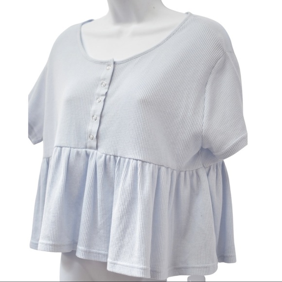 Waffle Knit Peplum - Picture 8 of 10